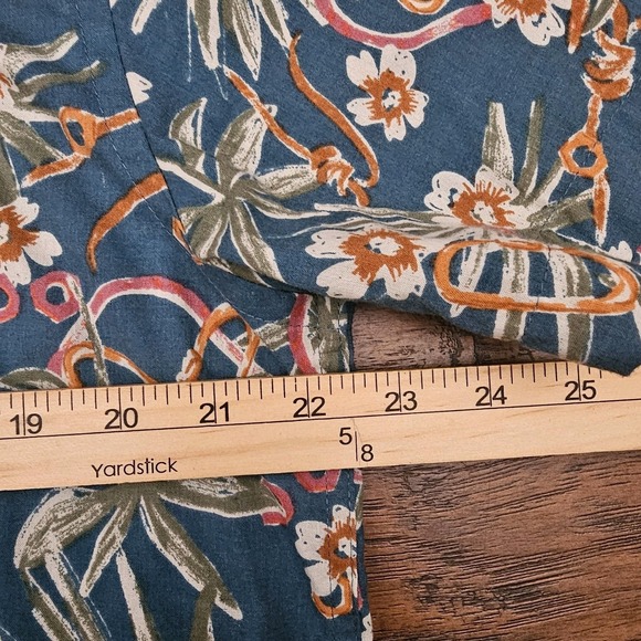 Patagonia Men's Large Blue Topical Hawaiian Short Sleeve Shirt 52691SP22‎ - Picture 5 of 7